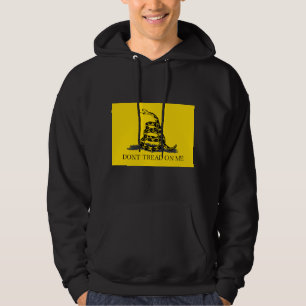 Don't tread on me Gadsden Flag BLACK YELLOW Hoodie