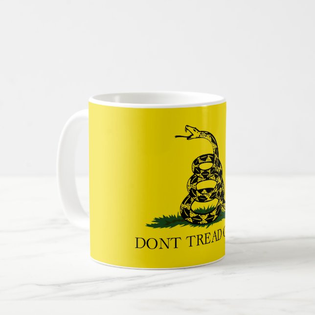 Don't Tread on Me Gadsden flag Coffee Mug (Front Left)