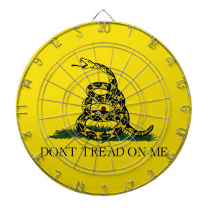 Don't Tread on Me Gadsden flag Dartboard