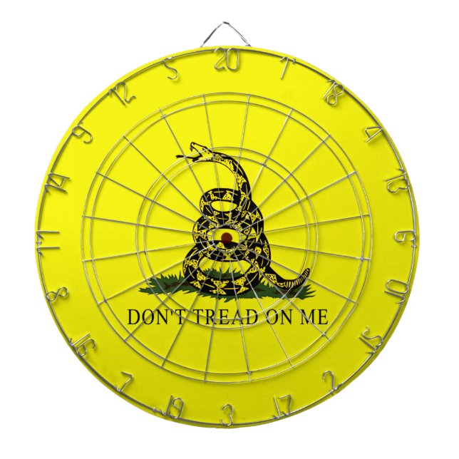 Dont Tread On Me Gadsden Flag Dartboard (Front)