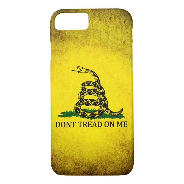 Dont Tread On Me Gadsden Flag - Distressed Case-Mate iPhone Case (Back)