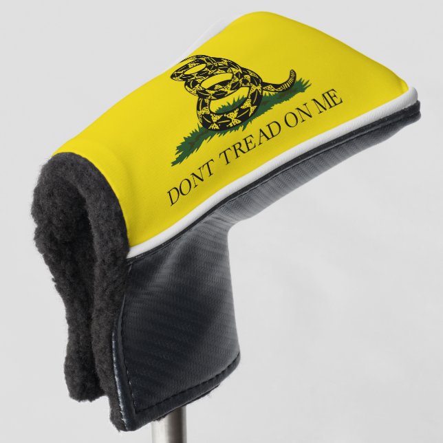 Don't Tread on Me Gadsden flag Golf Head Cover (3/4 Front)