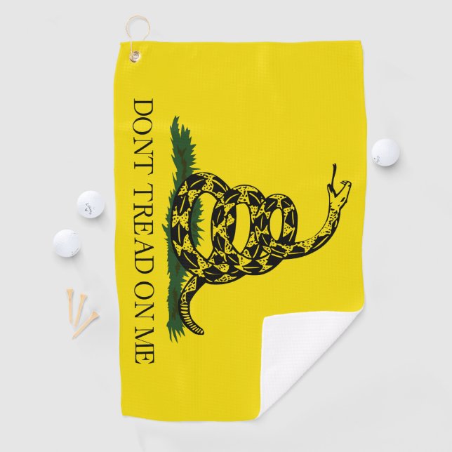 Don't Tread on Me Gadsden flag Golf Towel (InSitu)