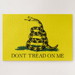 Don't Tread on Me Gadsden flag Jigsaw Puzzle