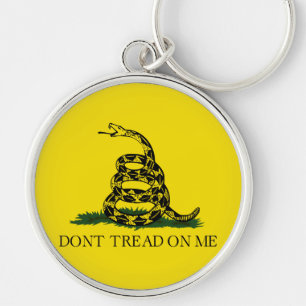 Don't Tread on Me Gadsden flag Key Ring
