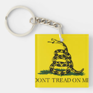 Don't Tread on Me Gadsden flag Key Ring
