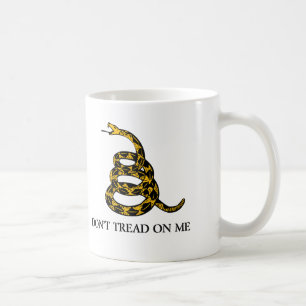 don't tread on me - gadsden flag libertarian coffee mug