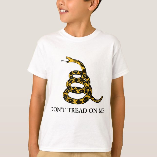 don't tread on me - gadsden flag libertarian T-Shirt (Front)
