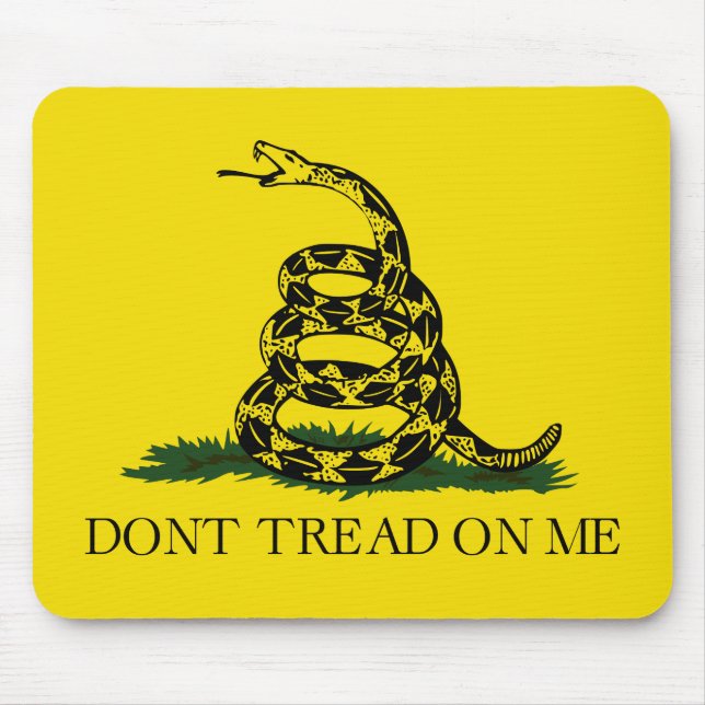 Don't Tread on Me Gadsden flag Mouse Pad (Front)