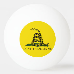 Don't Tread on Me Gadsden flag Ping Pong Ball