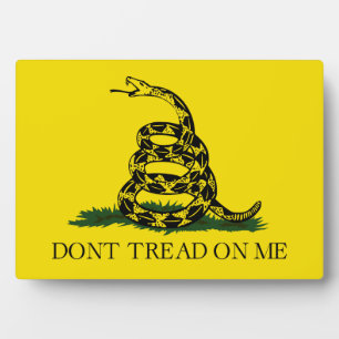 Don't Tread on Me Gadsden flag Plaque