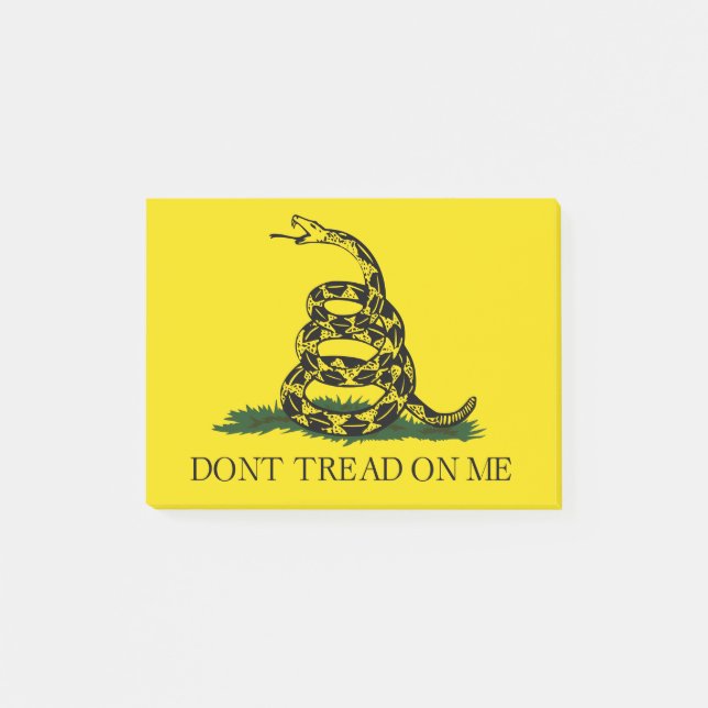 Don't Tread on Me Gadsden flag Post-it Notes (Front)