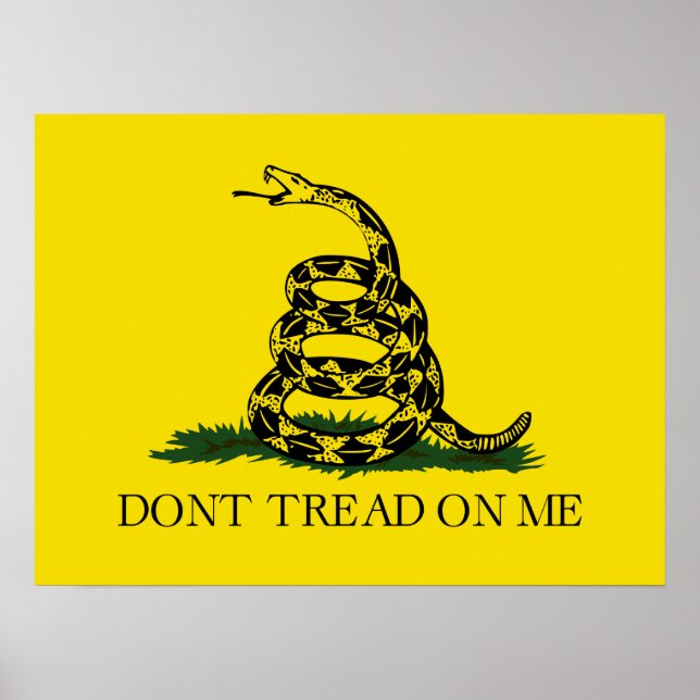 Don't Tread on Me Gadsden flag Poster (Front)