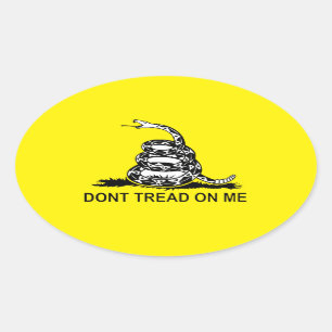 Dont Tread On Me Gadsden Flag Products Oval Sticker