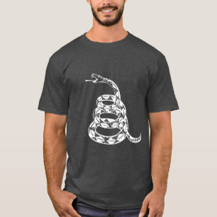 Don't tread on me Gadsden Flag Rattlesnake only T-Shirt