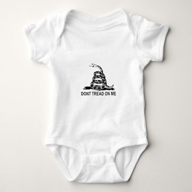 Dont Tread On Me Gadsden Flag Series Baby Bodysuit (Front)