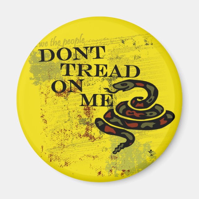 Dont Tread on Me Gadsden Flag/Symbol Magnet (Front)