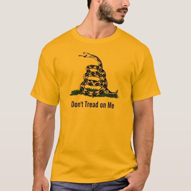Don't Tread On Me Gadsden Flag T-Shirt (Front)