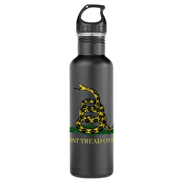 DONT TREAD ON ME Gadsden Snake 710 Ml Water Bottle (Front)