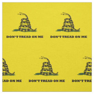 Don't Tread On Me Gadsden Yellow Flag Fabric