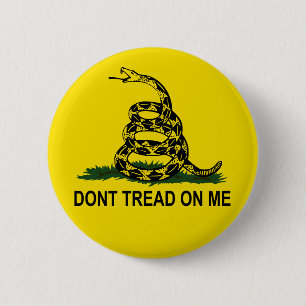 Don't Tread On Me - Gadsen Flag 6 Cm Round Badge