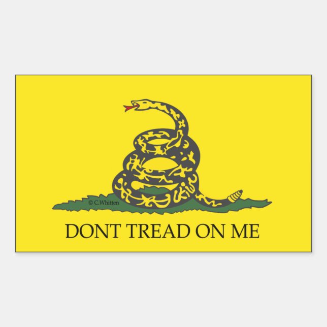 Don't tread on me!-Gadsten Flag Rectangular Sticker (Front)