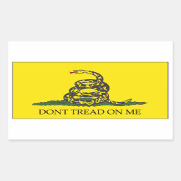 Don't tread on me!-Gadsten Flag Rectangular Sticker