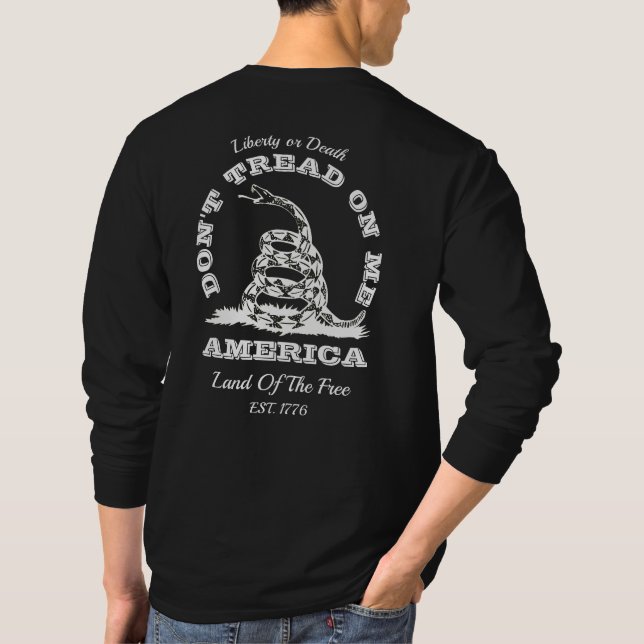 Don't Tread On Me long Sleeve Shirt (Back)