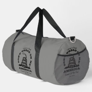 Don't Tread On Me Military Grey Duffle Bag