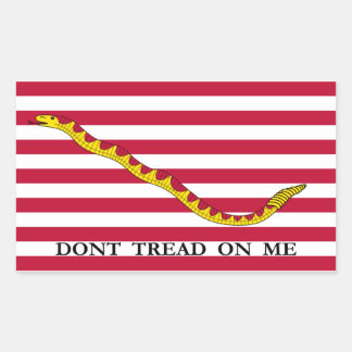Don't Tread on Me Navy Jack Stickers