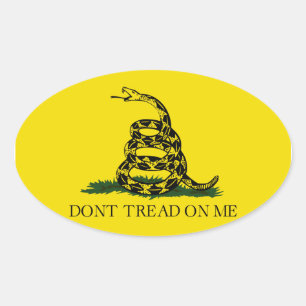 Dont Tread On Me Oval Sticker