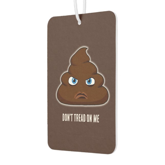 Don't Tread On Me Poo Car Air Freshener (Left)