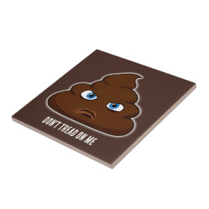 Don't Tread On Me Poo Ceramic Tile