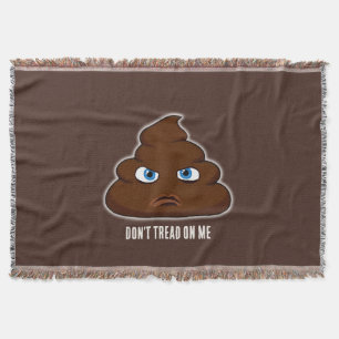 Don't Tread On Me Poo Throw Blanket