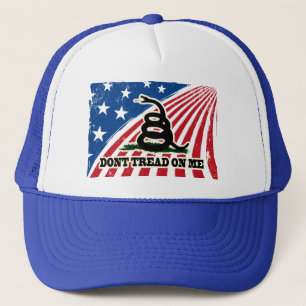 Dont Tread on Me, Red White Blue Patriotic Hat Cap