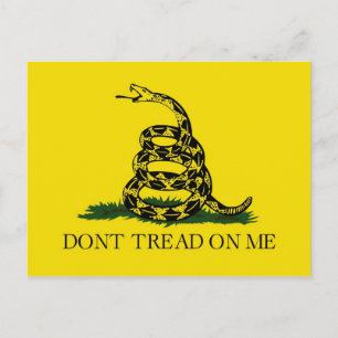 Dont Tread On Me Revolutionary War Gadsden Flag Postcard