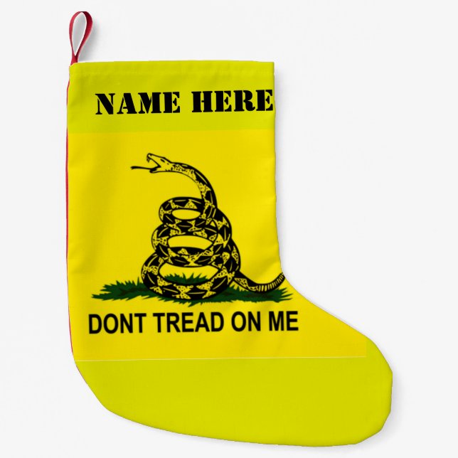 DONT TREAD ON ME SMALL CHRISTMAS STOCKING (Front)