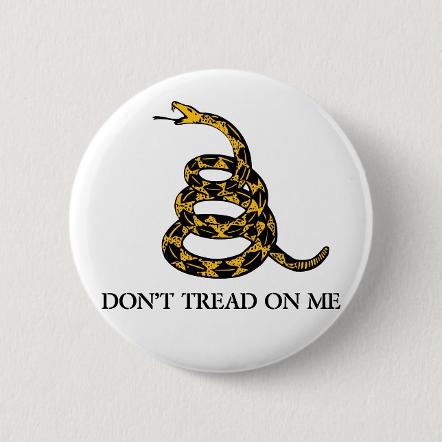 Don't Tread on Me Snake Button (Front)