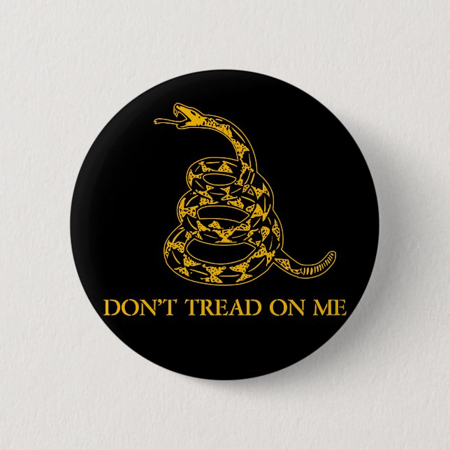 Don't Tread on Me Snake Button (Front)