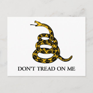 Don't Tread on Me Snake Postcard