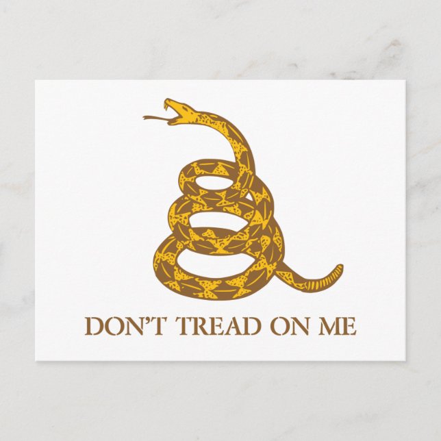 Don't Tread on Me Snake Postcard (Front)