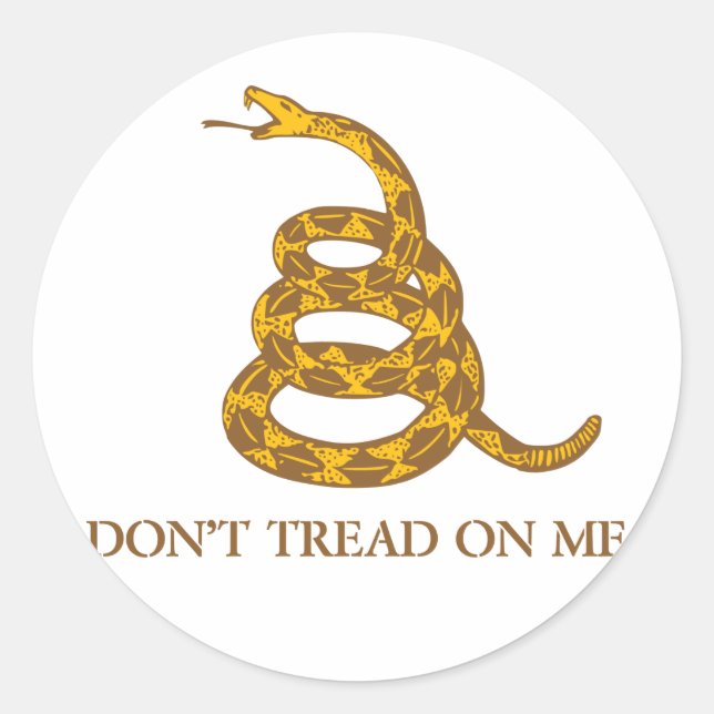 Don't Tread on Me Snake Sticker (Front)