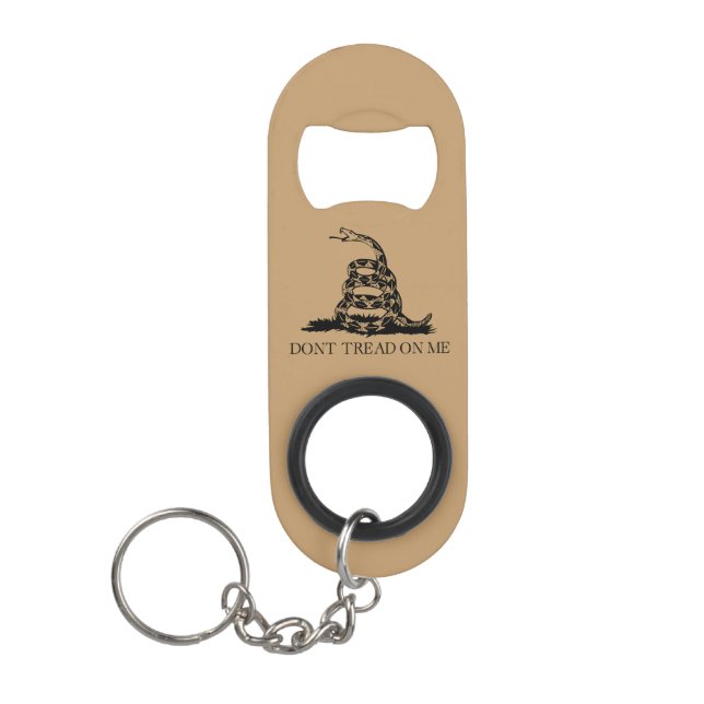 Don't Tread On Me Tactical key chain (desert sand) (Front)
