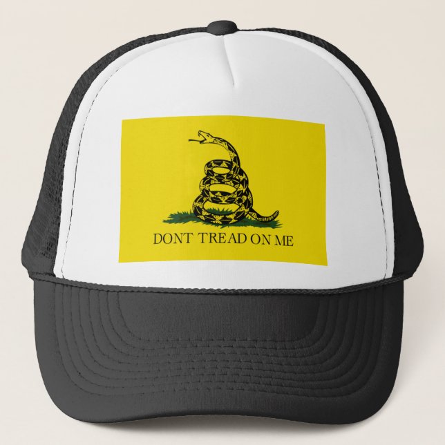 DONT TREAD ON ME, The Gadsden Flag Trucker Hat (Front)