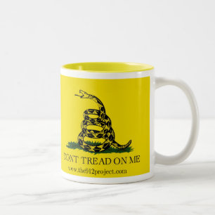 Don't Tread On Me Two-Tone Coffee Mug