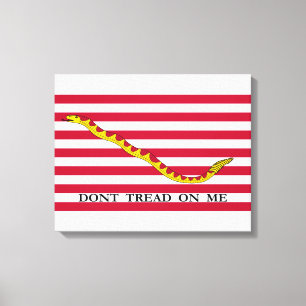 Don't Tread on Me US Naval Jack Canvas Print