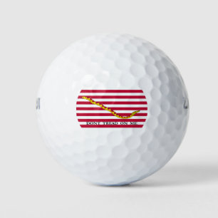 Don't Tread on Me US Naval Jack Golf Balls