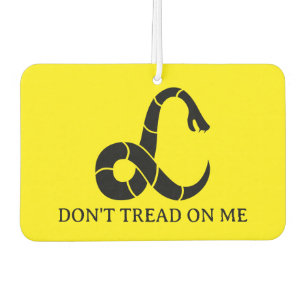 Don't tread on me venomous snake logo car air freshener