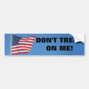Don't Tread On Me with Flag Classic Bumper Sticker