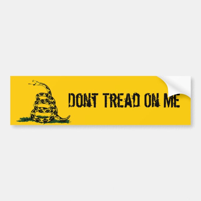 Dont Tread On MeGadsden Bumper Sticker (Front)